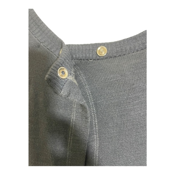 Monrow short sleeve drawstring waist jogger cuff jumpsuit dark grey size medium - Picture 11 of 11